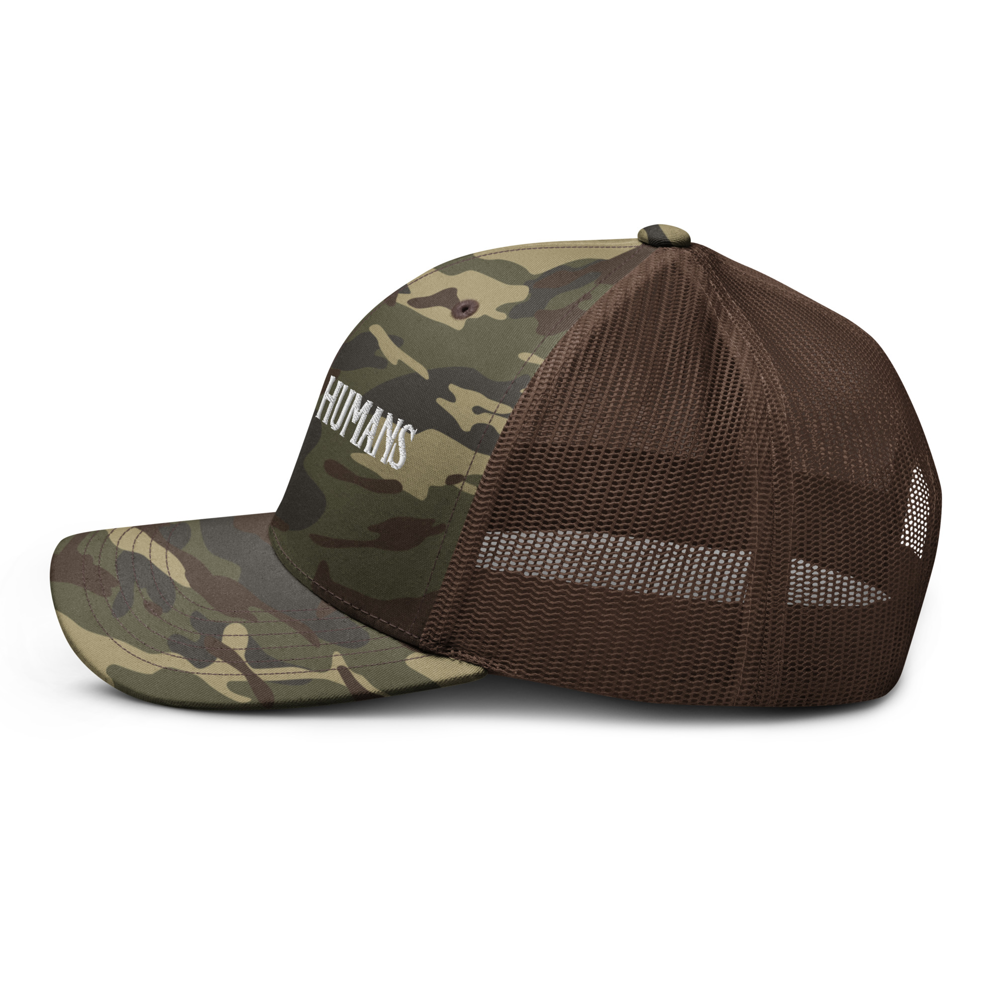 Regular Humans Camouflage trucker hat - Image 5